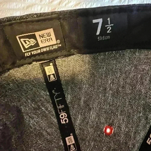 New Era 59fifty Giants denim and orange hat size 7.5 - Picture 4 of 5